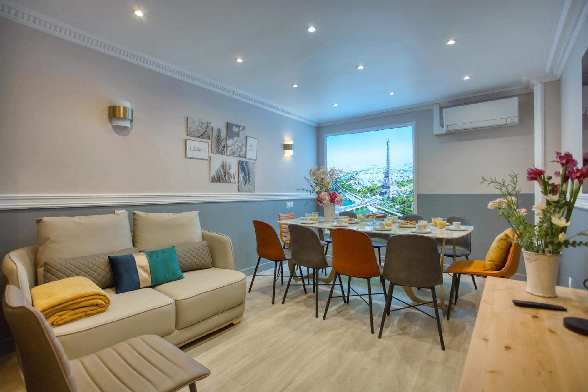 Elegant Triplex In Paris - Ideal For 10 - Aircon المظهر الخارجي الصورة