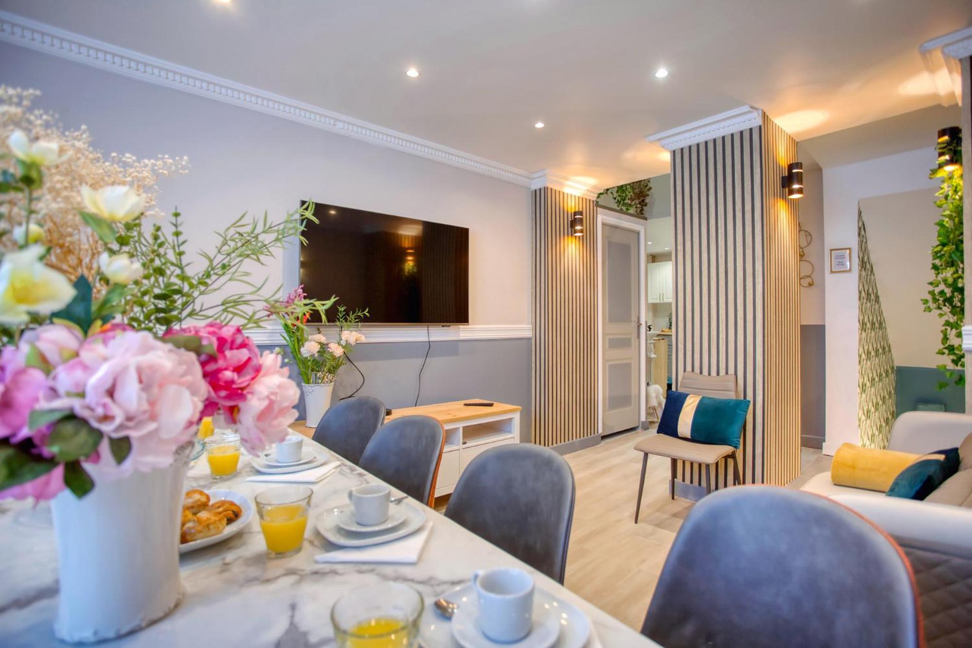 Elegant Triplex In Paris - Ideal For 10 - Aircon المظهر الخارجي الصورة