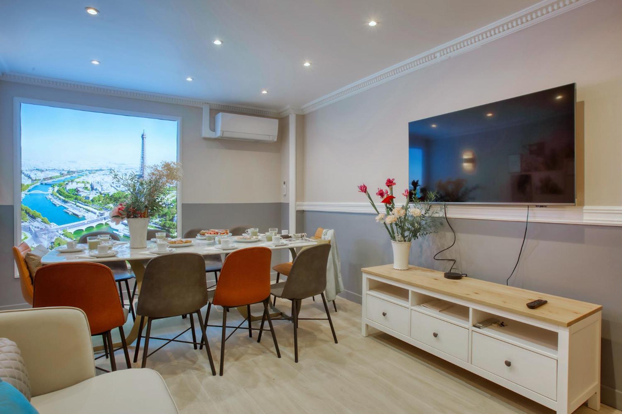 Elegant Triplex In Paris - Ideal For 10 - Aircon المظهر الخارجي الصورة