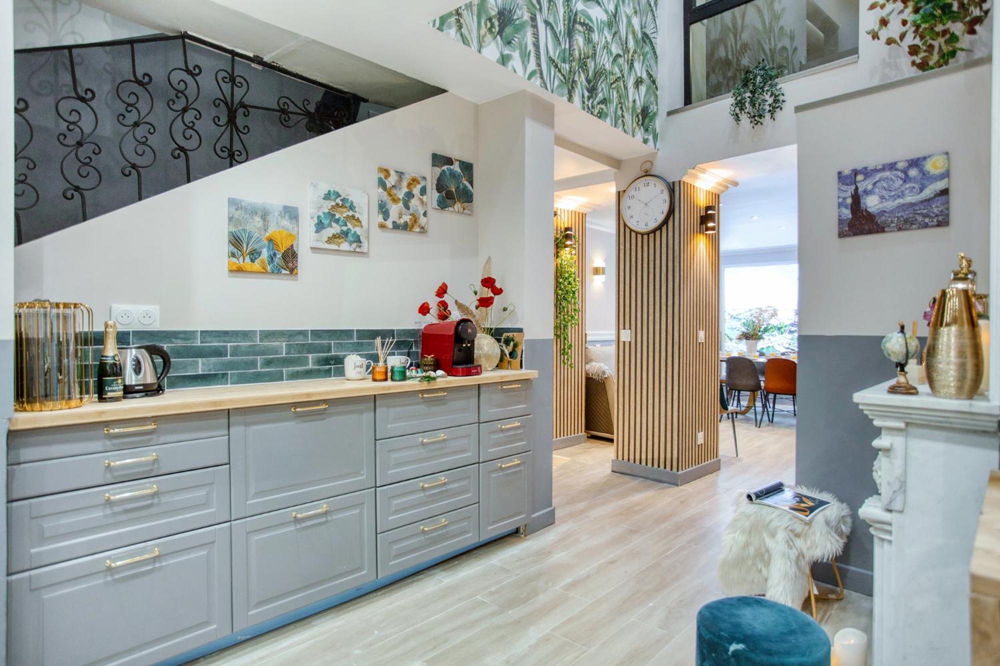Elegant Triplex In Paris - Ideal For 10 - Aircon المظهر الخارجي الصورة